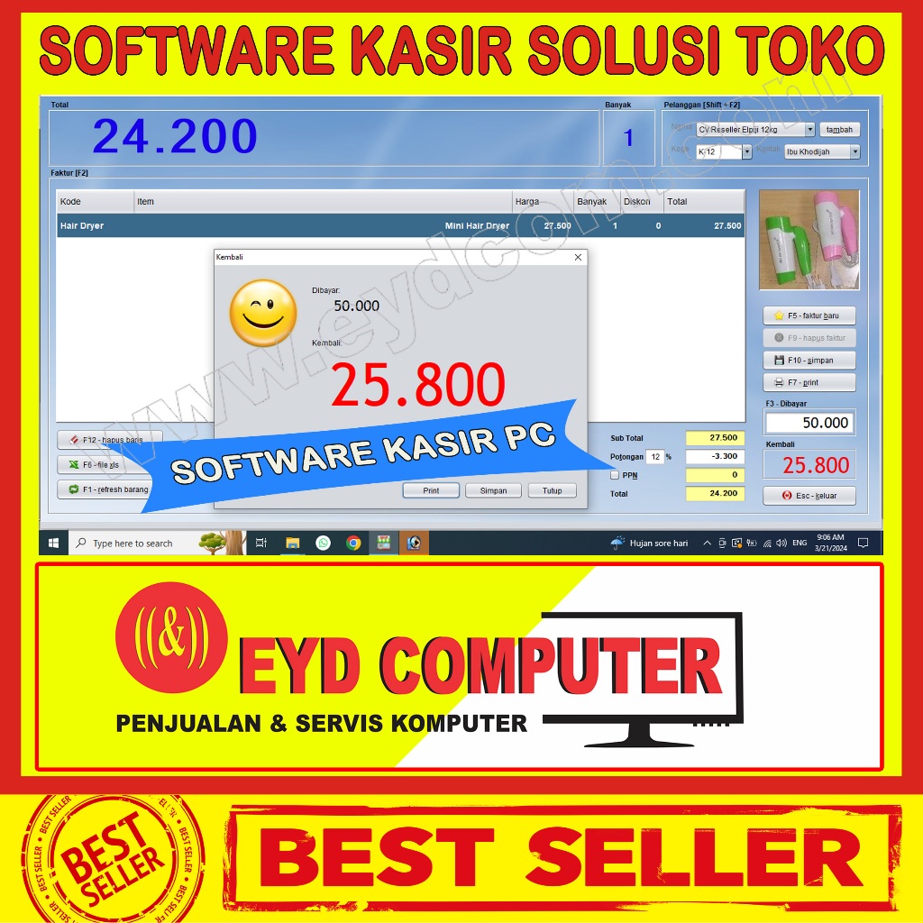 PROGRAM KASIR SOLUSI TOKO SOFTWARE POS POS POINT OF SALES APLIKASI KASIR PC KOMPUTER FULL VERSION AL