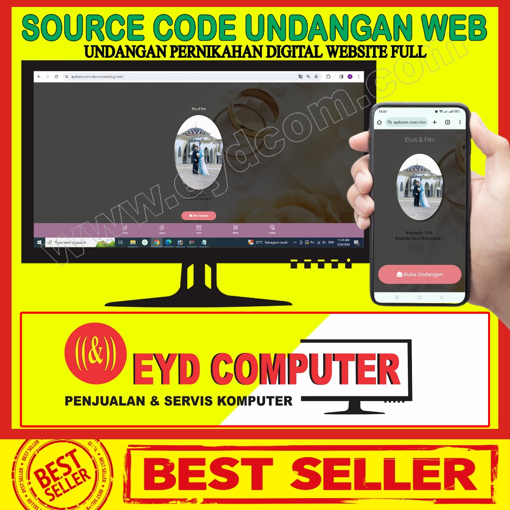 SOURCE CODE UNDANGAN DIGITAL WEBSITE APLIKASI UNDANGAN ONLINE WEDDING WEB FULL AKSES