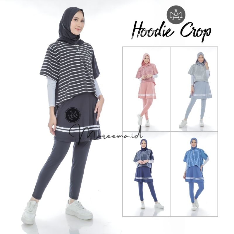 NawaPz Atasan Baju Olahraga Wanita Hoodie Zper Cr Kekinian