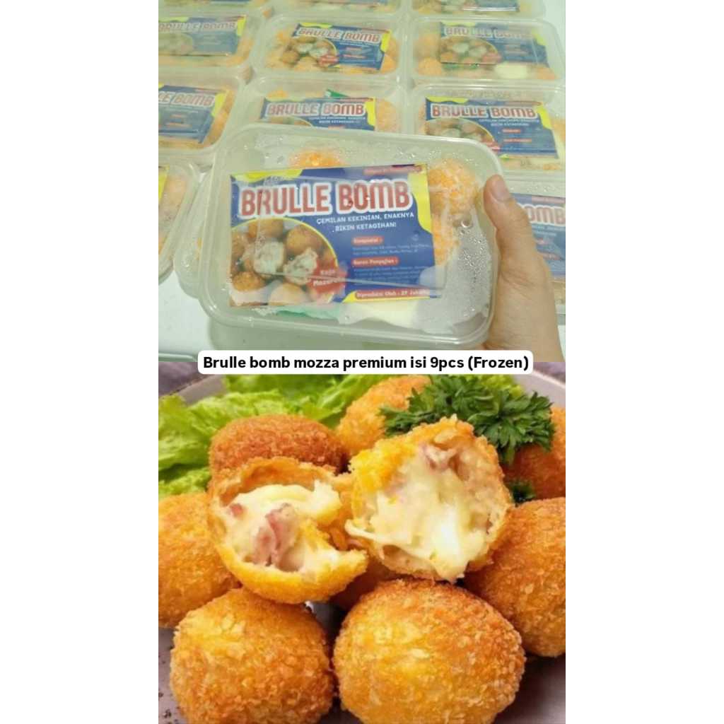 

Brullee bomb mozzarella premium isi 9pcs frozen | Brule boom