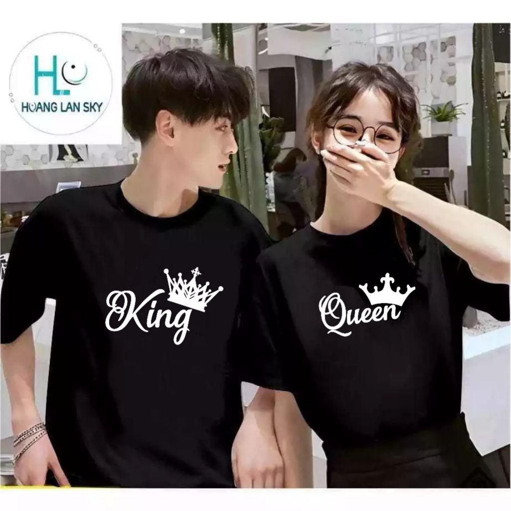 Kaos Couple Pasangan King Queen Kapelan Cowok Cewek KEKINIAN / Kaos Couplean Viral