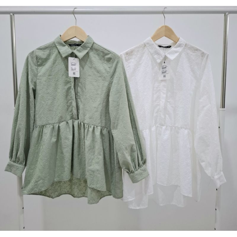 EXECUTIVE TUNIK WANITA PEPLUM TUNIK LENGAN PANJANG