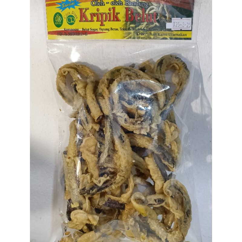 

KRIPIK BELUT CRISPY RENYAH GURIH SIAP MAKAN