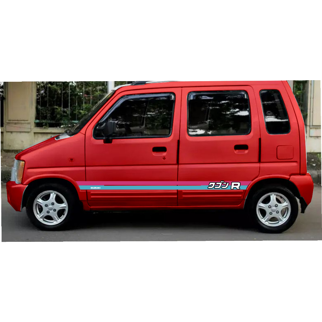 STICKER MOBIL karimun kotak minimalis 03 magenta