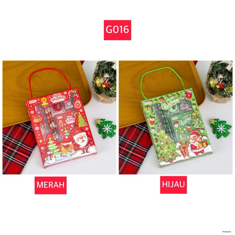 

G016 | ALAT TULIS LENGKAP EDISI NATAL | GIFT SET | 6 in 1
