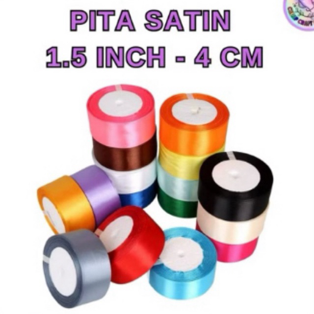 

Pita SATIN POLOS 1,5inch 4cm 4 cm 1.5 inch per ROLL 20YARD