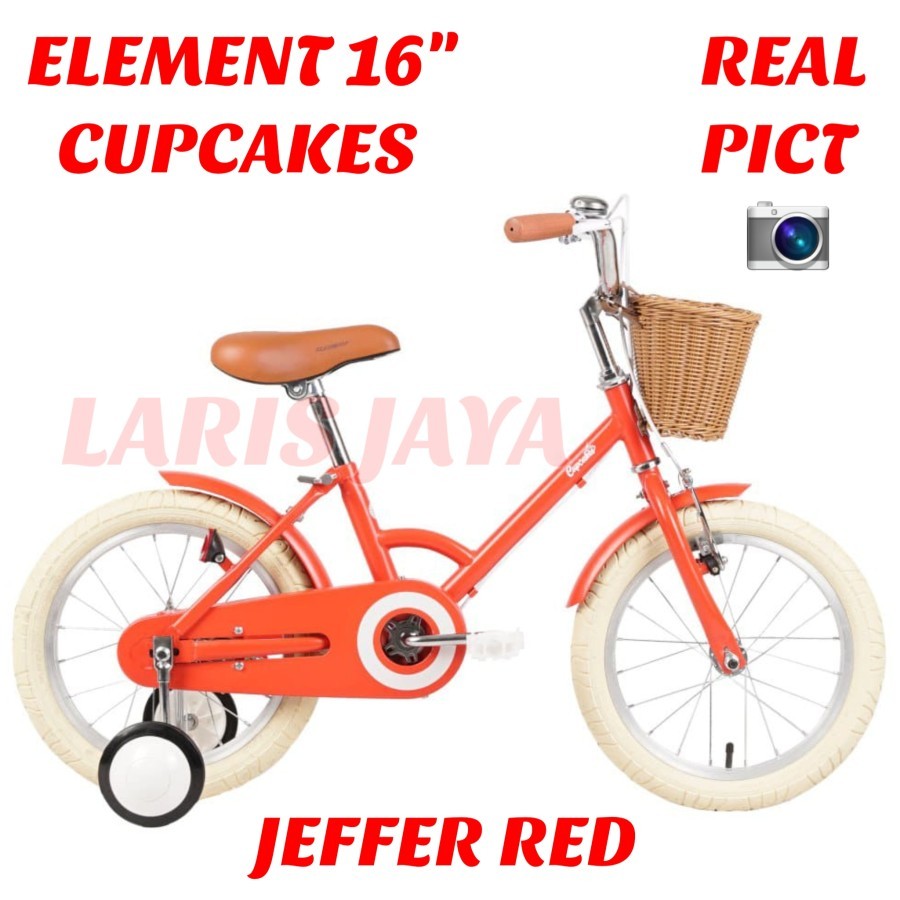 [ BONUS BELL ] SEPEDA ANAK MINI CITY BIKE 16 INCH ELEMENT CUPCAKES SEPEDA ANAK ELEMENT CUPCAKES 16 I