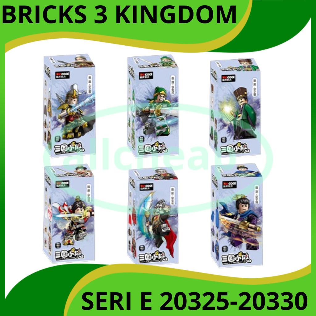 DECOOL BRICK DE COOL BRICKS THREE KINGDOM SAMKOK 3 RAJA HUANG GAI JIANG WEI LU SU LU XUN WEI YAN CAO