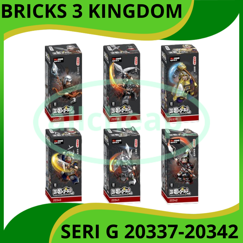 DECOOL BRICK DE COOL BRICKS THREE KINGDOM SAMKOK 3 RAJA BAIMA CONGYI DANYANG BING XIAN ZHEN YING HU 