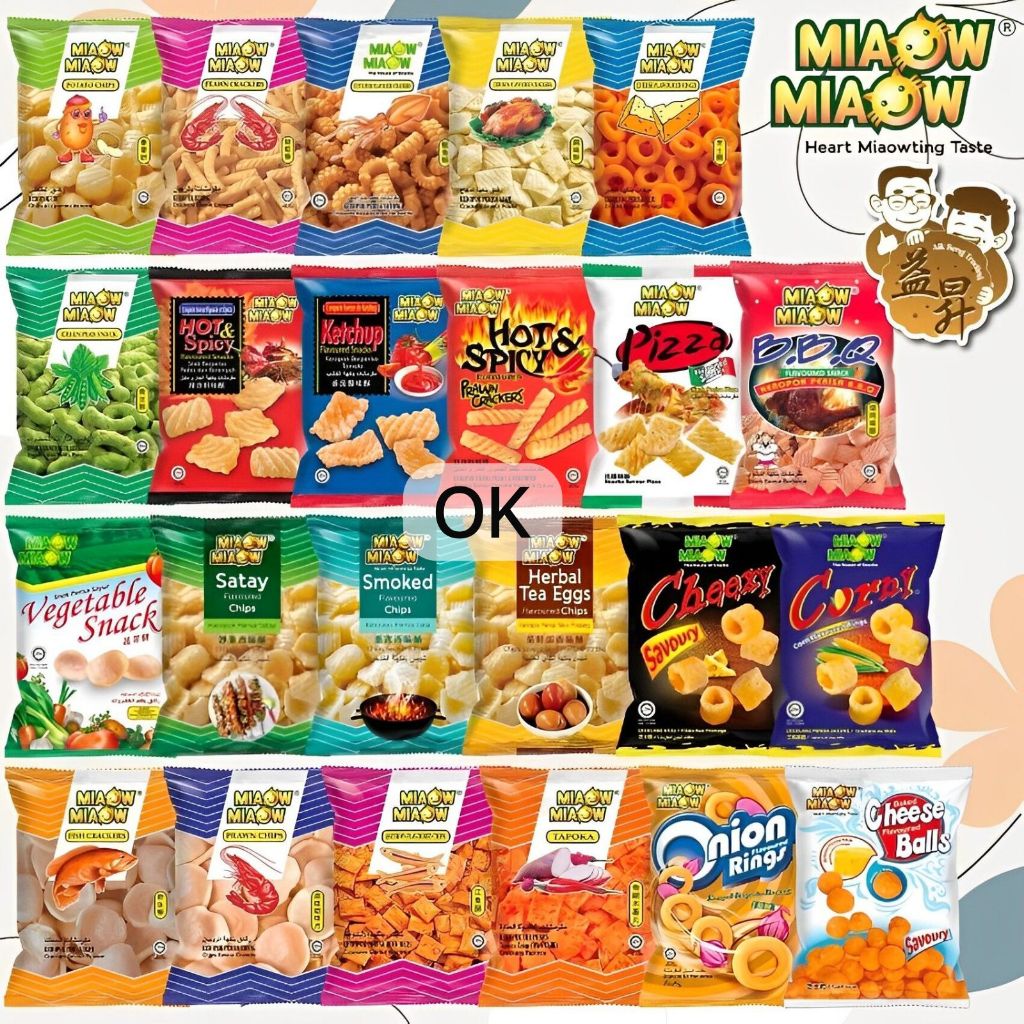 

OK9211 MIAOW MIAOW Snack / Makanan Ringan Heart Taste / Snack Import