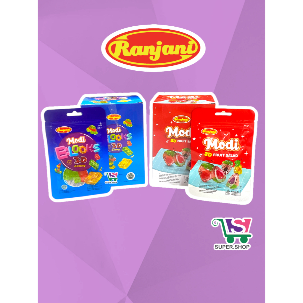 

Ranjani Modi Blocks / Fruit Salad 3D Gummy Permen Jeli PACK (isi 12 pcs)