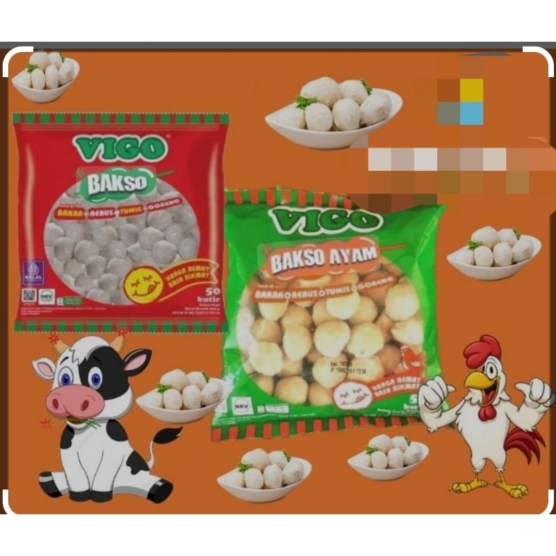 

bakso vigo sapi dan vigo bakso ayam 500g