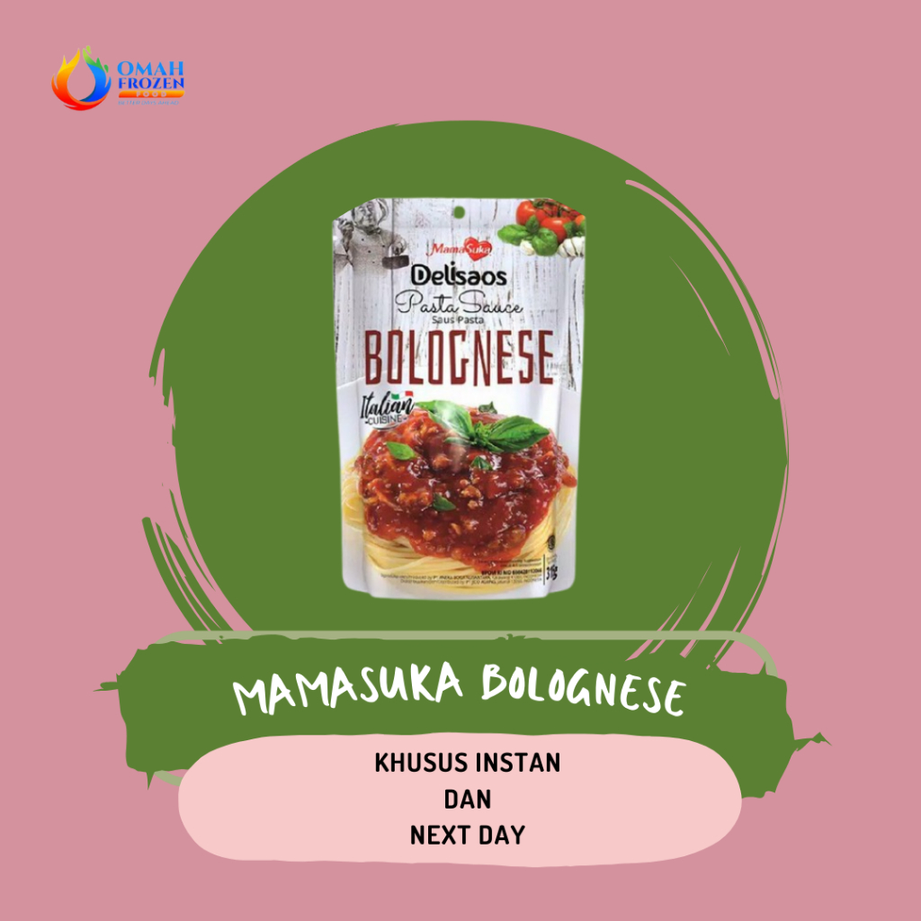 

Mamasuka Bolognese 315gr (KHUSUS INSTANT & NEXT DAY)