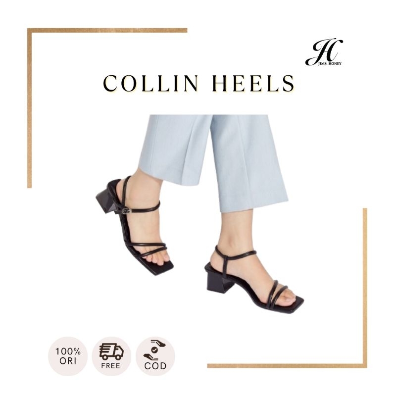 JIMSHONEY Collin Heels (Free Exclusive Box) Sepatu Sandal Slip On Premium Anti Selip