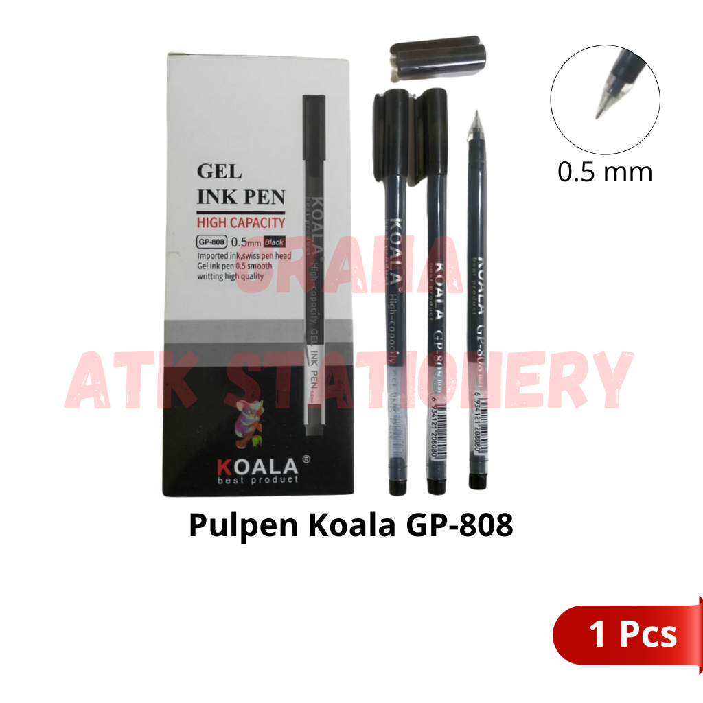 

[1 Pcs] Pulpen Koala GP-808 / Gel Pen 0.5mm Koala GP-808