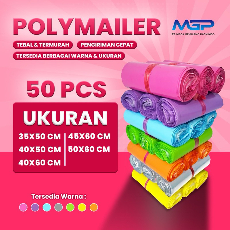 

Plastik Packing Polymailer Semi Glossy, Isi 50 PCS | Termurah dan Premium | Plastik Packaging | Plastik Online Shop