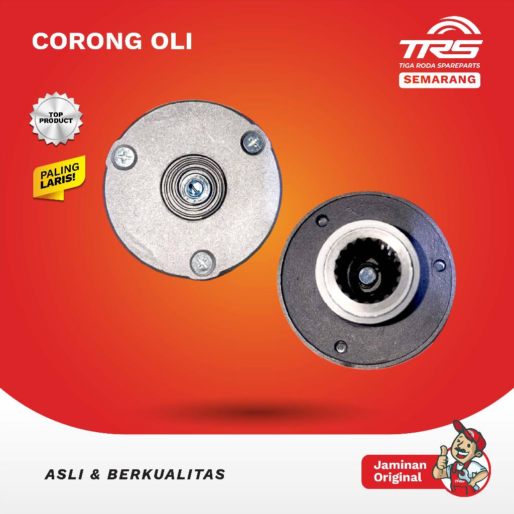 TRS Corong Oli Motor Roda Tiga Viar Karya Oil Cooler Tossa Hercules Motor Roda Tiga Spareparts Origi