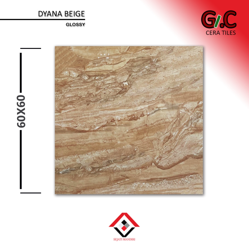 granit 60x60 motif marmer - gc ceratiles dyna beige