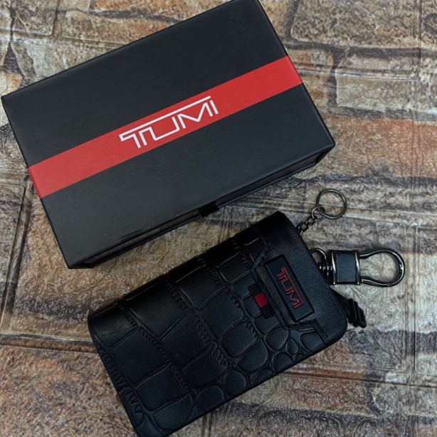 KODE K26Z Gantungan Dompet Kunci Tumi11 Super Gantungan Dompet MobilMotor STNK Kulit Import