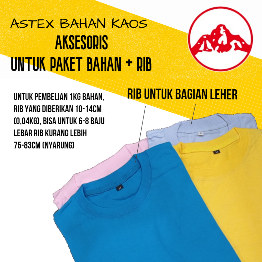 Kain Cotton Combed Premium Heavy Weight 16s Per KG Warna Putih Bahan Kain Kaos Katun