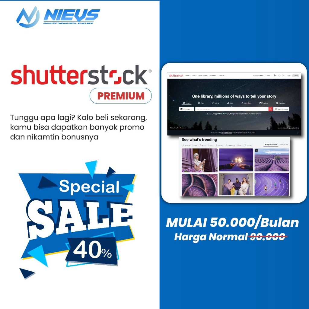 ShutterStock Premium Termurah & Bergaransi