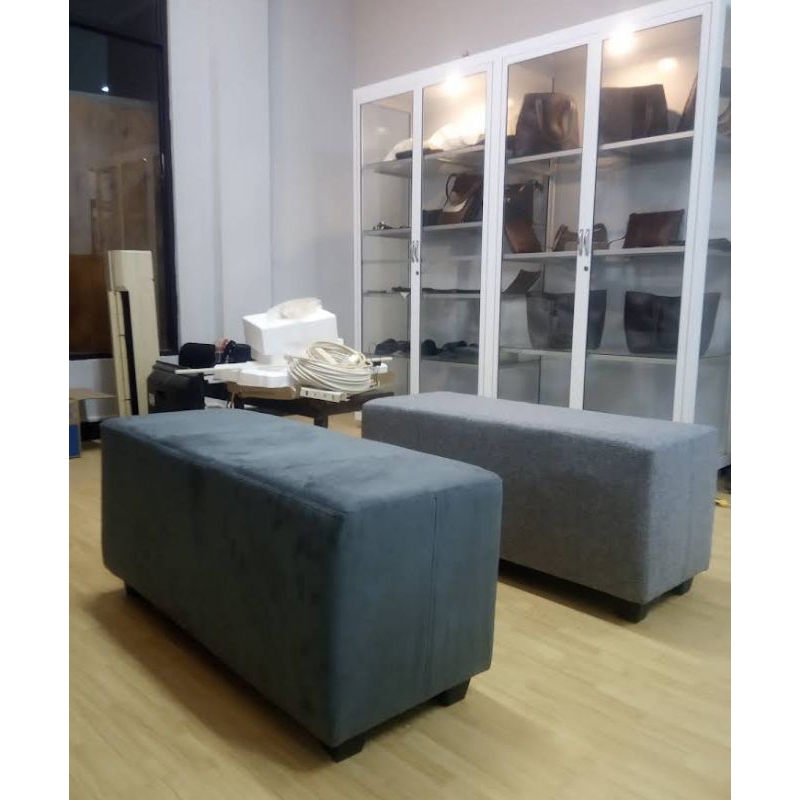 Sofa tunggu / stool / sofa cafe panjang Harga Tangan Pertama Ukuran 100×45×40
