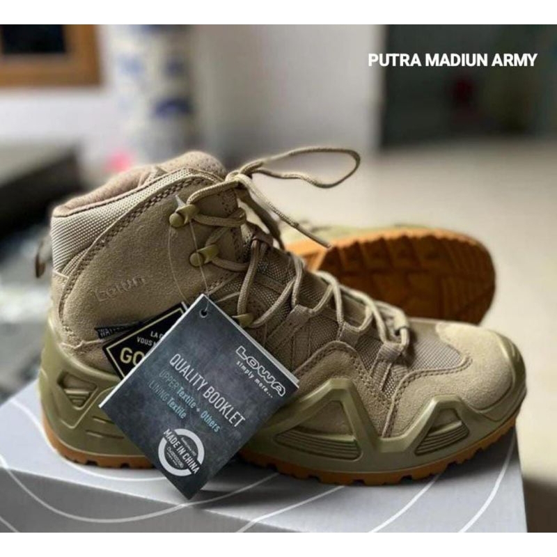 Sepatu Lowa Tactical / Sepatu Lowa 6 inci / Sepatu Lowa Tali / Sepatu Lowa Krem