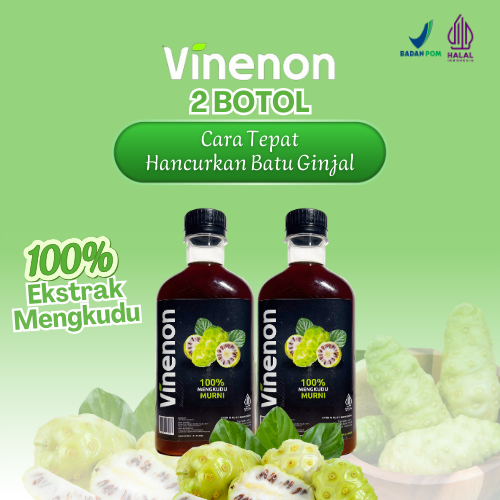 

VINENON cuka mengkudu untuk Hancurkan Batu Ginjal & Melancar Purin dalam tubuh - 2 Botol