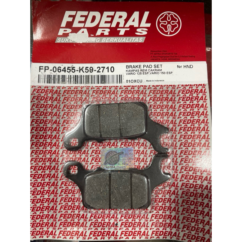 Kampas rem depan Vario 125 esp vario 150 esp federal
