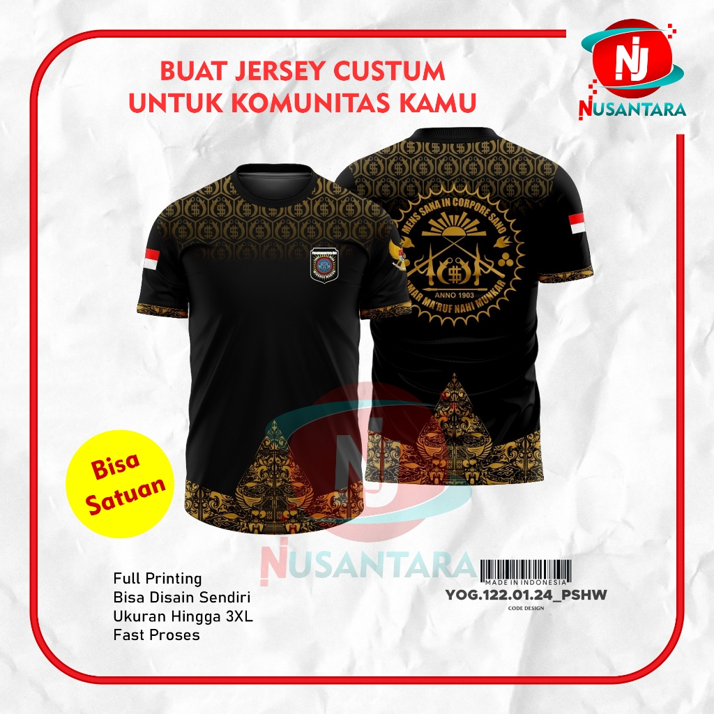 jersey custom SATUAN full printing / jersey bola / jersey full printing / jersey futsal