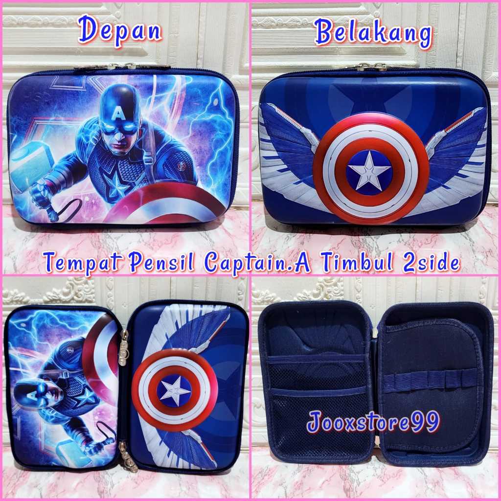 

RB Tempat Pensil Anak Sekolah Kotak Pensil Anak Karakter Timbul 3D Frozen Timbul 2side