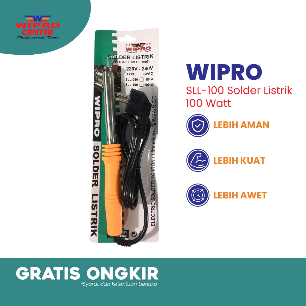 WIPRO SLL-100 Solder Listrik 100 Watt Solder Listrik Lurus