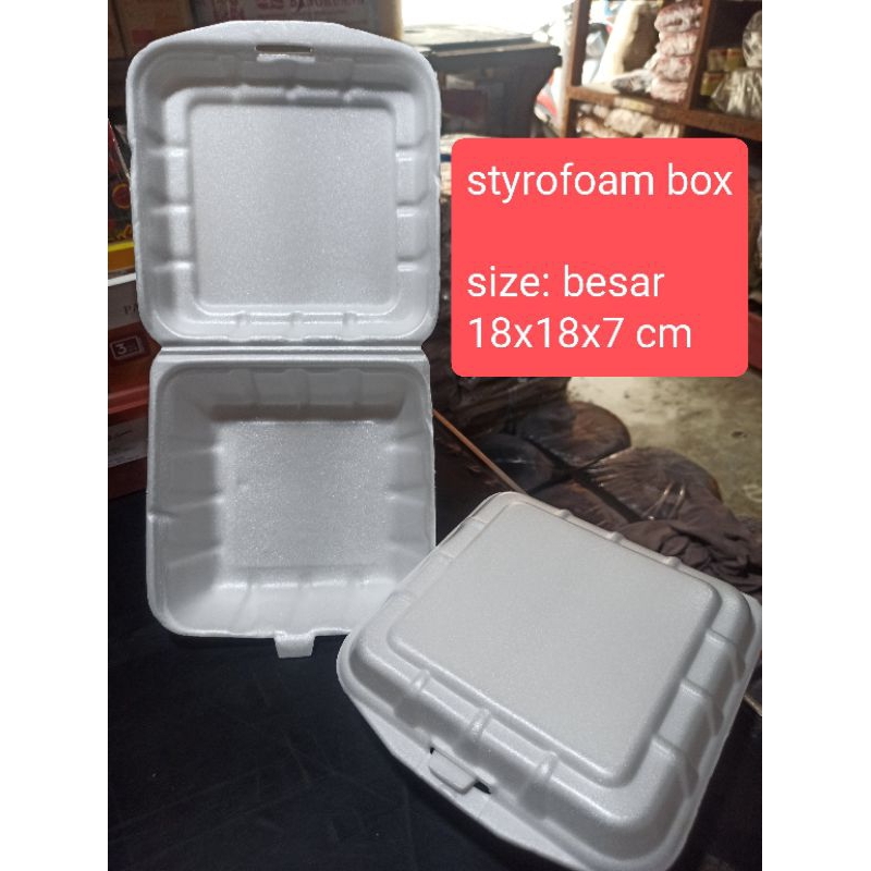 stryrofoam gabus / styrofoam makanan /box nasi / bakmi / bubur / burger