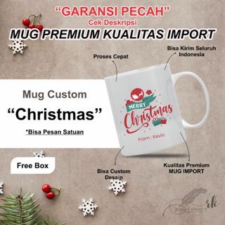 Mug Custom Natal Hampers Mug Natal Keramik Murah