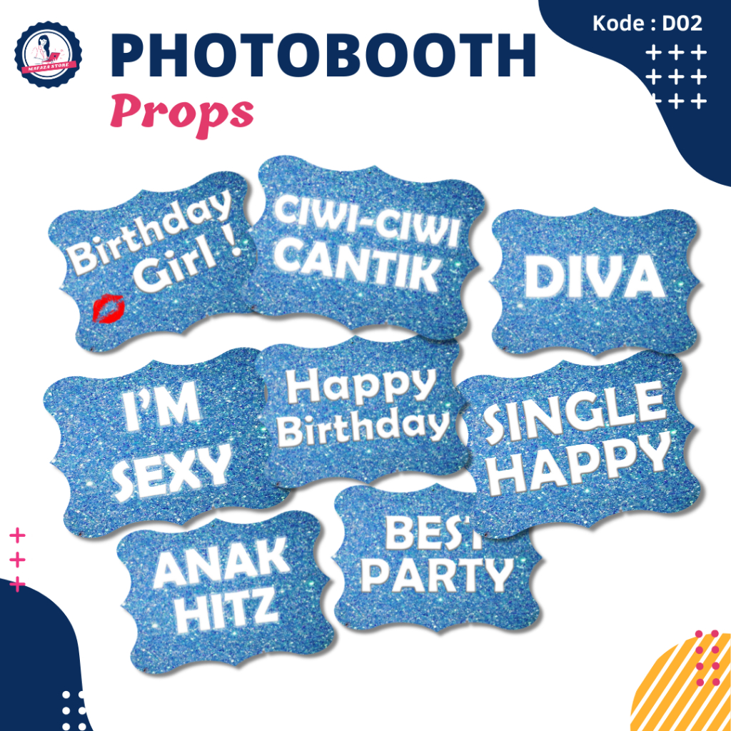 Isi 8 Photobooth Props / Aksesoris Photobooth / Aksesoris foto props