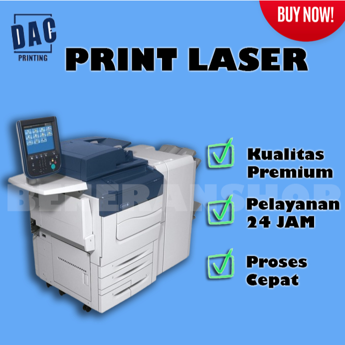 

PRINT LASER / CETAK DOKUMEN / PRINT DOKUMEN / SIZE A4/F4/BW-CPLOR-HARGA PERMUKA (anti luntur)