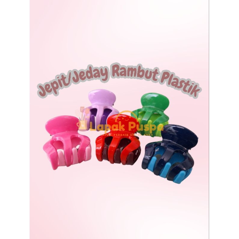 1 pcs jepit rambut jeday rambut plastik kecil ukuran 3 cm jepitan rambut kecil mini murah
