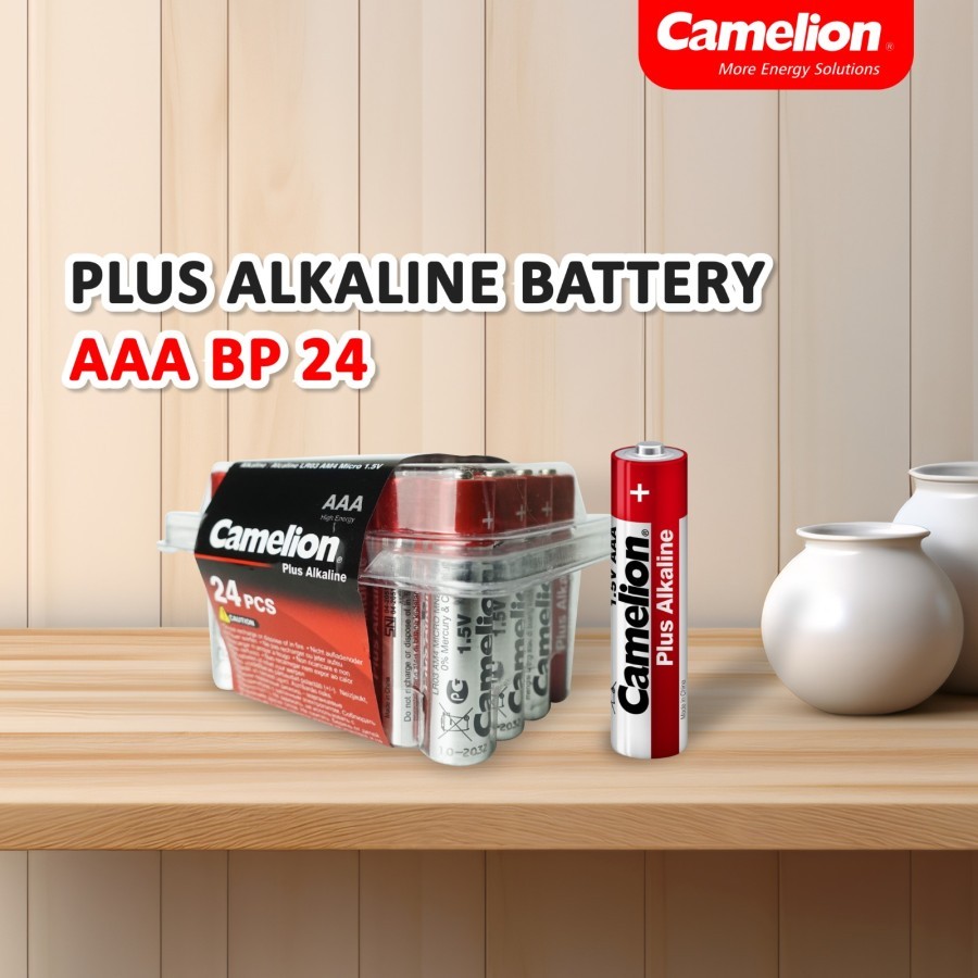 Baterai Alkaline AAA A3 Camelion Baterai Alkaline AAA 24 Pcs - Baterai Alkaline A3