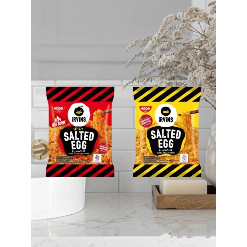 

Nissin Irvins Instant Fried Noodle Spicy Salted Egg 117G