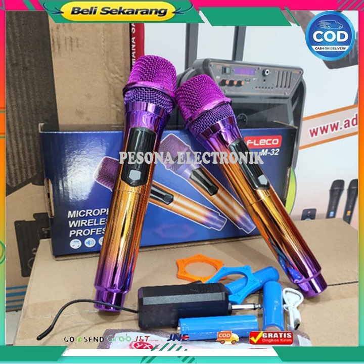 PROMO Mic Kabel Fleco M Series microfhone wirreless fleco M 32/M32S ISI2PCS/1PCS kualitas premium Mi