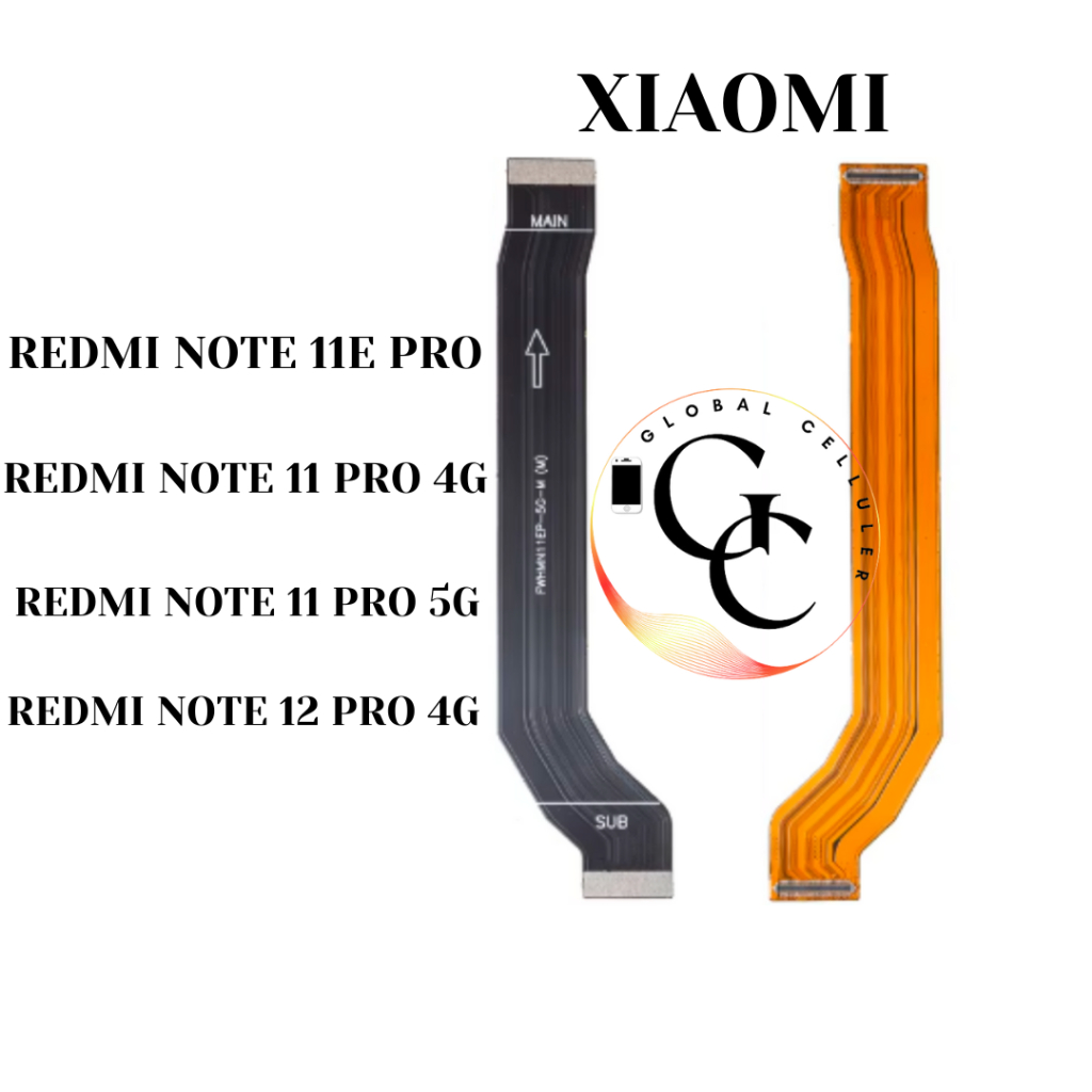 Flexible Board Mesin UI Xiaomi Redmi Note 11E Pro Note 11 Pro 4G 5G Note 12 Pro 4G Original (Flexibl
