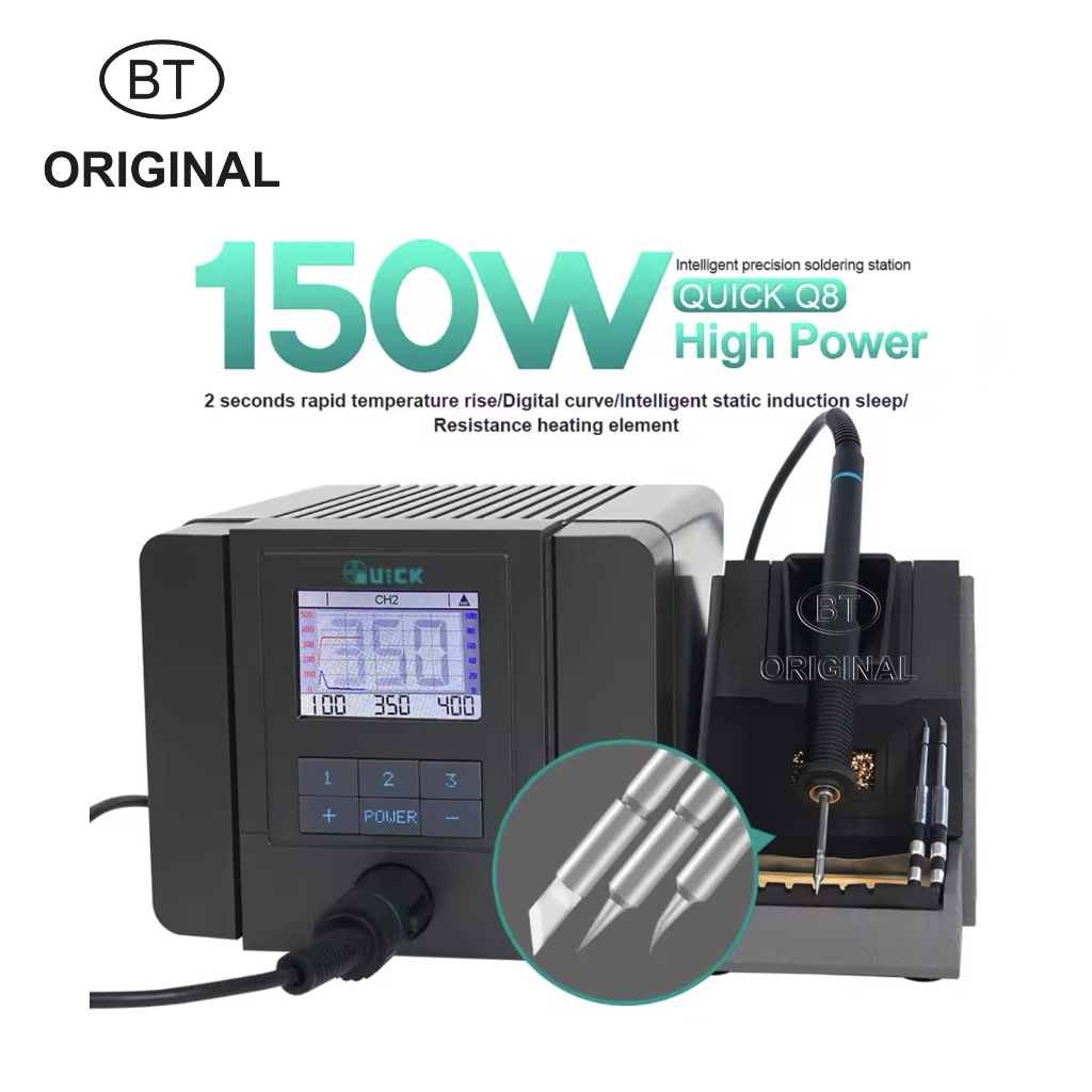 Mesin Solder Station Quick Q8 Intelligent Precision 70W, Kontrol Digital & Otomatisasi Canggih