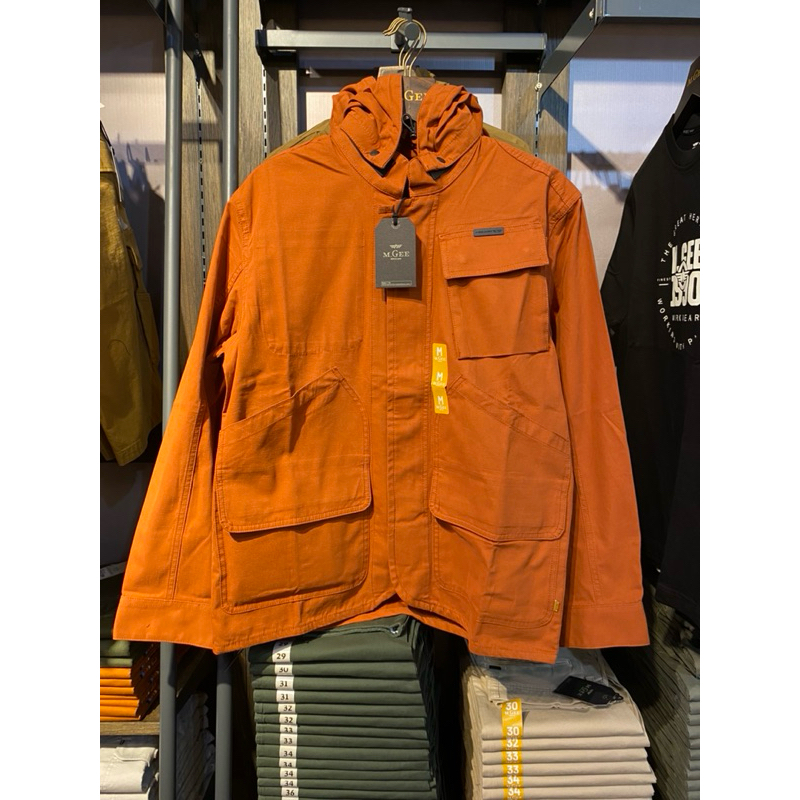 MGEE JAKET PRIA MGEE ORIGINAL JACKET OUTDOOR ORIGINAL MGEE HUNTER CKPR 011 ORANGE/BROWN