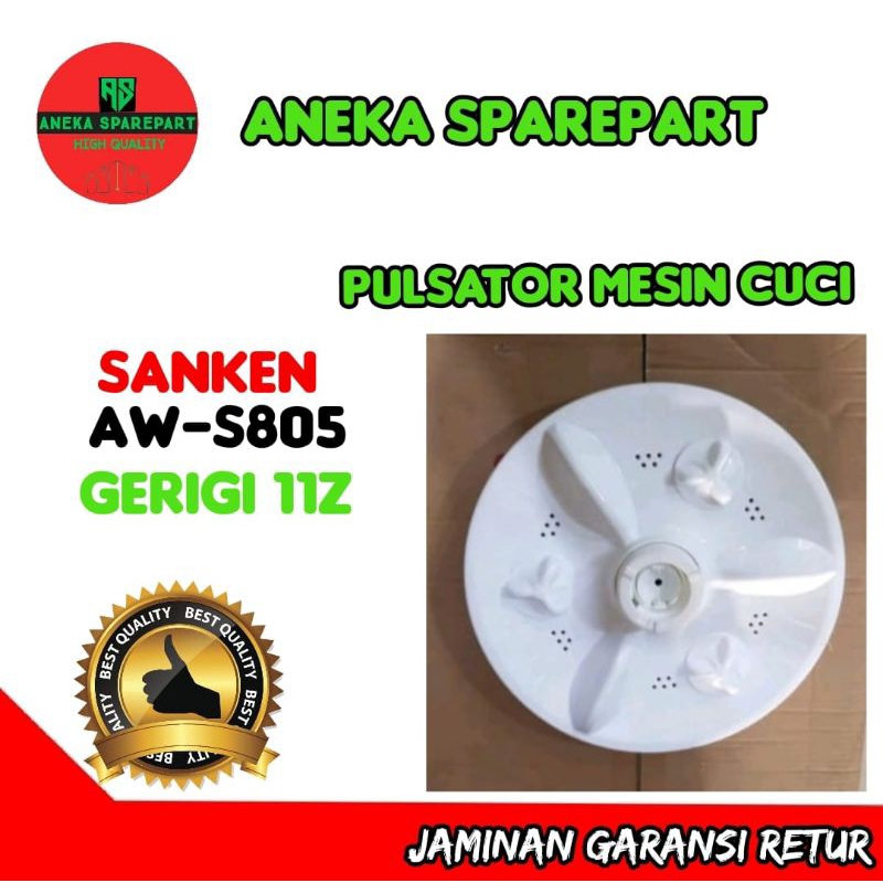 Pulsator AW-S805 sanken pulsator gigi 11z 34cm pulsator mesin cuci