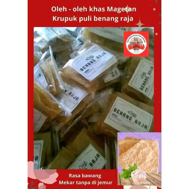 

Krupuk puli/gendar benang raja isi 100 gram