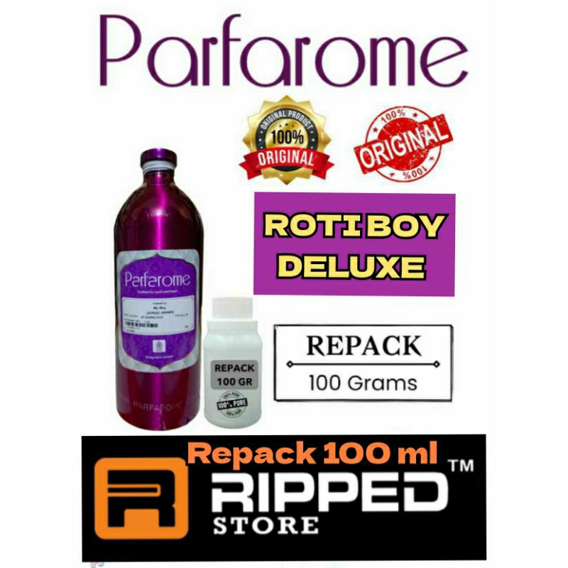 (100ML) BIBIT PARFUM MURNI ROTI BOY DELUXE PARFAROME PERFUME