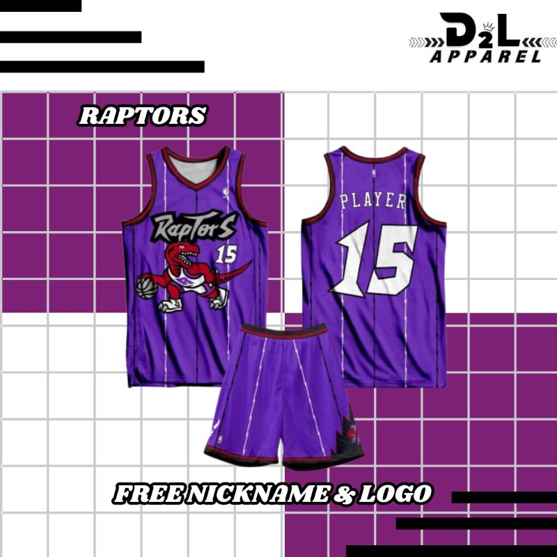 JERSEY BASKET RAPTORS PURPLE FULL PRINTING