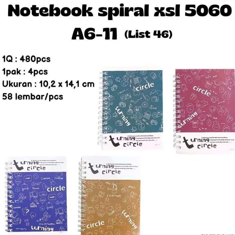 

NoteBook Spiral Xsl 5060/A6-11