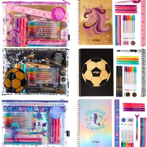 

ART K8B8 SMIGGLE Stationery Kit Pencil Case Gift Pack Set Dino Unicorn Ice cream