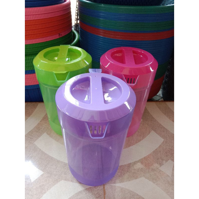 TEKO PLASTIK CALISTA / TEKO UKURAN 4,1LITER / TEKO PLASTIK JUMBO / TEKO PLASTIK SERBAGUNA Hijau Pink